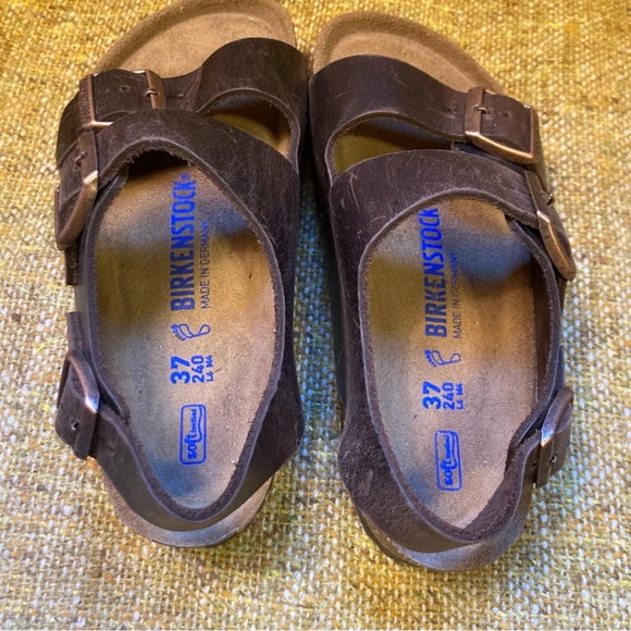 BIRKENSTOCK Milano brown leather, size 37 reg - Picture 2 of 4
